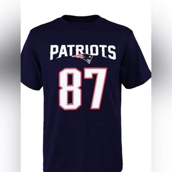 Rob Gronkowski New England Patriots Youth Performance Shirt - Picture 2 of 7